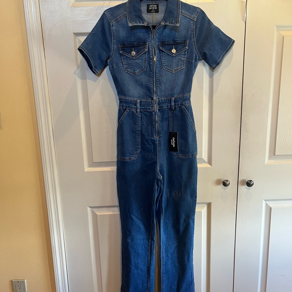 Refuge Blue Denim Jumpsuit